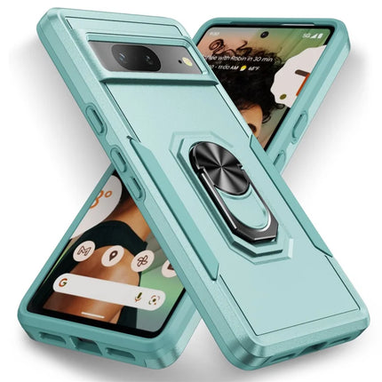 For Google Pixel 7 5G Case Military Grade Ring Kickstand PC+TPU Phone Cover