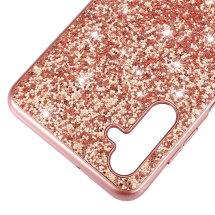 For Samsung Galaxy A36 5G Case TPU + PC Sparkling Glitter Phone Back Cover