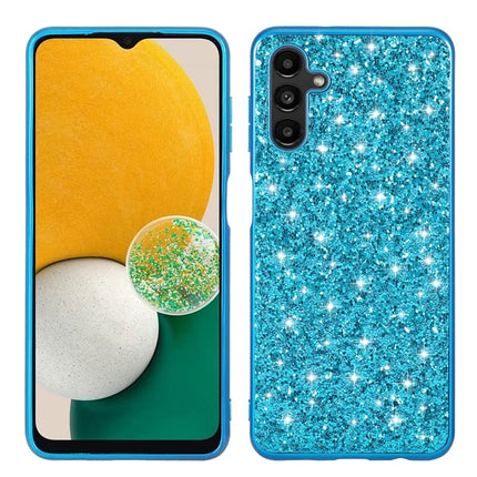 For Samsung Galaxy A36 5G Case TPU + PC Sparkling Glitter Phone Back Cover - Blue
