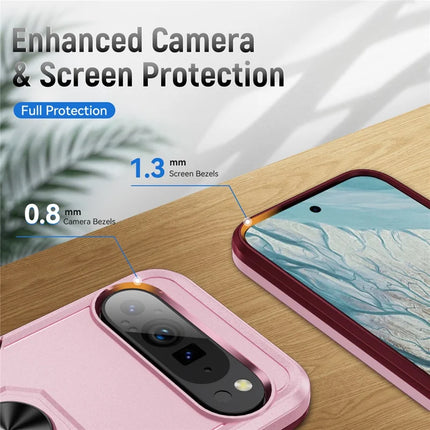 For Google Pixel 9 Pro XL Case Military Grade Ring Kickstand PC + TPU Phone Cover