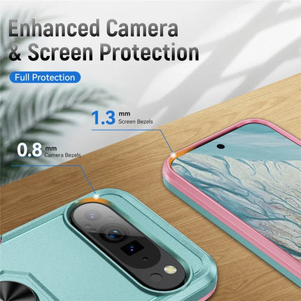 For Google Pixel 9 Pro XL Case Military Grade Ring Kickstand PC + TPU Phone Cover