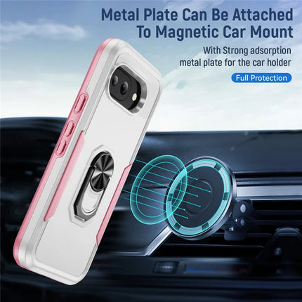 For Google Pixel 9a Case Military Grade Ring Kickstand PC+TPU Phone Cover