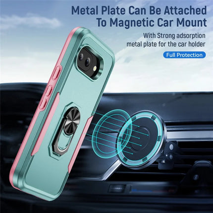 For Google Pixel 9a Case Military Grade Ring Kickstand PC+TPU Phone Cover