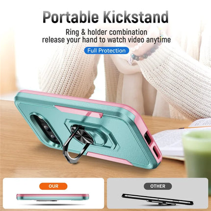 For Google Pixel 9a Case Military Grade Ring Kickstand PC+TPU Phone Cover