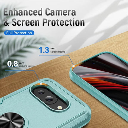 For Google Pixel 9a Case Military Grade Ring Kickstand PC+TPU Phone Cover