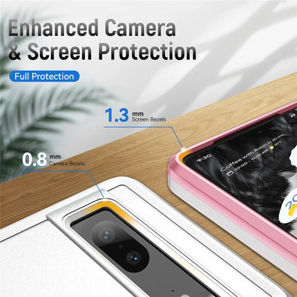 For Google Pixel 7a Case Military Grade Ring Kickstand PC + TPU Phone Cover
