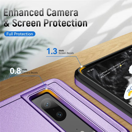 For Google Pixel 7a Case Military Grade Ring Kickstand PC + TPU Phone Cover