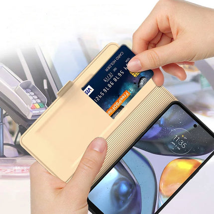For Motorola Moto G55 5G Case Shockproof TPU Inner Shell Leather Phone Cover Card Slot