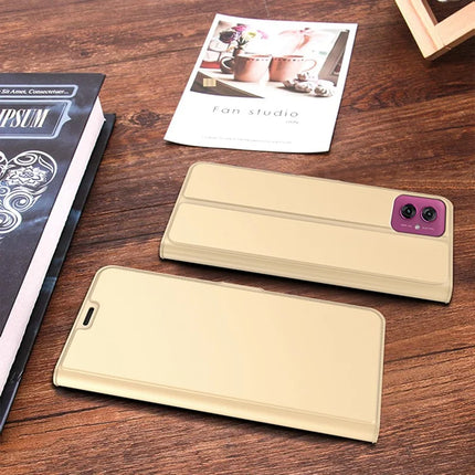 For Motorola Moto G55 5G Case Shockproof TPU Inner Shell Leather Phone Cover Card Slot