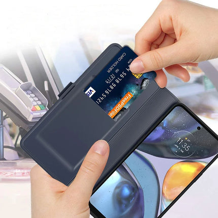 For Motorola Moto G55 5G Case Shockproof TPU Inner Shell Leather Phone Cover Card Slot