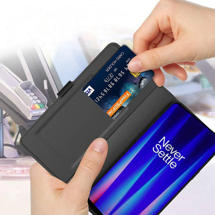 For Oneplus 13 Case Shockproof TPU Inner Shell Leather Phone Cover Card Slot