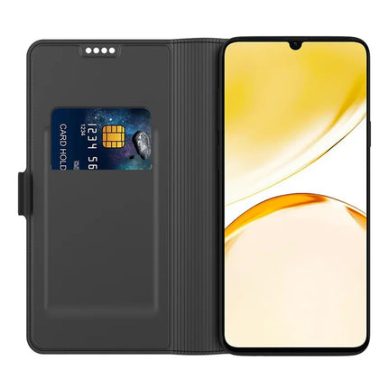 For Realme 14 Pro+ 5G Case Shockproof TPU Inner Shell Leather Phone Cover Card Slot