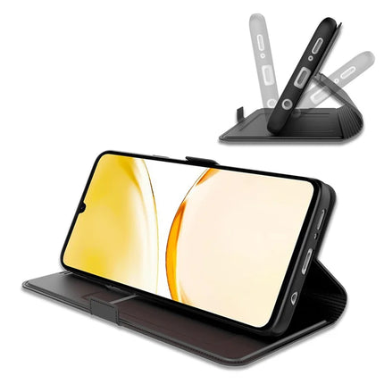 For Realme 14 Pro+ 5G Case Shockproof TPU Inner Shell Leather Phone Cover Card Slot