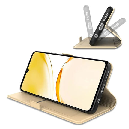 For Realme 14 Pro+ 5G Case Shockproof TPU Inner Shell Leather Phone Cover Card Slot