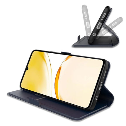 For Realme 14 Pro+ 5G Case Shockproof TPU Inner Shell Leather Phone Cover Card Slot