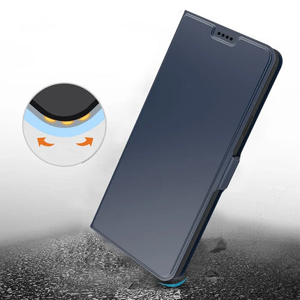 For Realme 14 Pro+ 5G Case Shockproof TPU Inner Shell Leather Phone Cover Card Slot