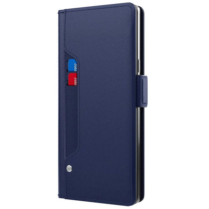 For Realme 14 Pro+ 5G Case Stand PU Leather Phone Cover Card Holder Mirror