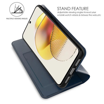 For Motorola Moto G35 5G Case PU Leather Phone Cover with Card Holder Stand