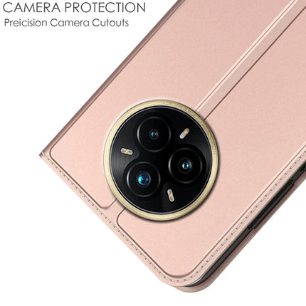For Realme 14 Pro+ 5G Case PU Leather Phone Cover with Card Holder Stand Magnetic Closure