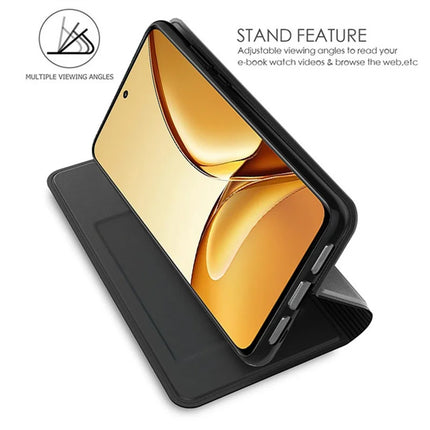 For Realme 14 Pro+ 5G Case PU Leather Phone Cover with Card Holder Stand Magnetic Closure