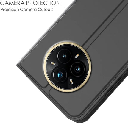 For Realme 14 Pro+ 5G Case PU Leather Phone Cover with Card Holder Stand Magnetic Closure