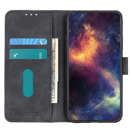 KHAZNEH For iPhone 16e Case PU Leather Retro Texture Phone Cover