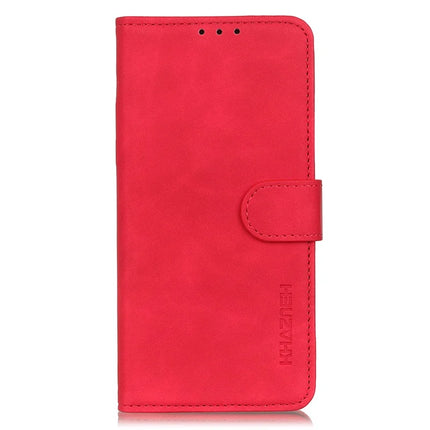 KHAZNEH For iPhone 16e Case PU Leather Retro Texture Phone Cover