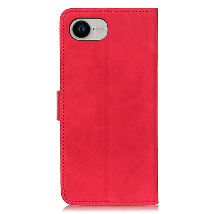 KHAZNEH For iPhone 16e Case PU Leather Retro Texture Phone Cover