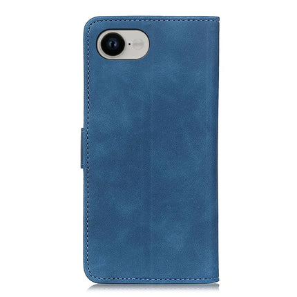 KHAZNEH For iPhone 16e Case PU Leather Retro Texture Phone Cover