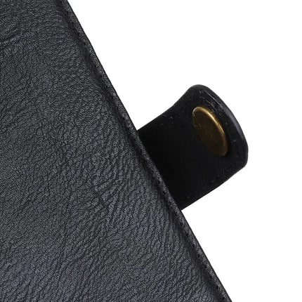 KHAZNEH For iPhone 16e Wallet Case Cowhide Texture Leather Flip Phone Cover