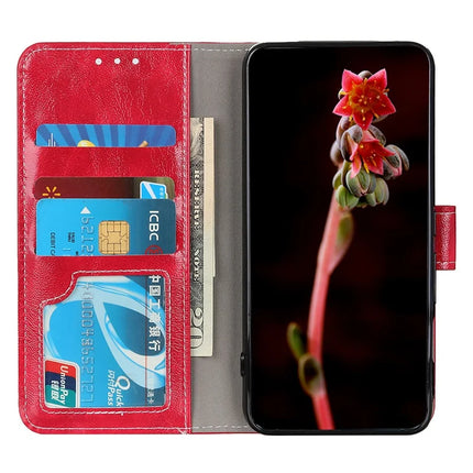 For iPhone 16e Case Wallet Leather Phone Cover Crazy Horse Texture
