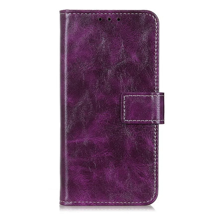 For iPhone 16e Case Wallet Leather Phone Cover Crazy Horse Texture