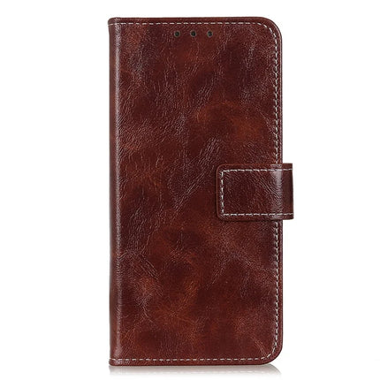 For iPhone 16e Case Wallet Leather Phone Cover Crazy Horse Texture