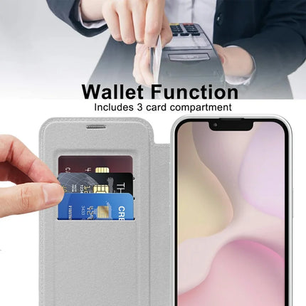 For iPhone 16e Case Compatible with MagSafe Rhombus PU Leather Phone Cover