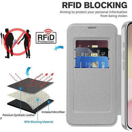 For iPhone 16e Case Compatible with MagSafe Rhombus PU Leather Phone Cover
