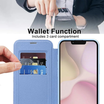 For iPhone 16e Case Compatible with MagSafe Rhombus PU Leather Phone Cover