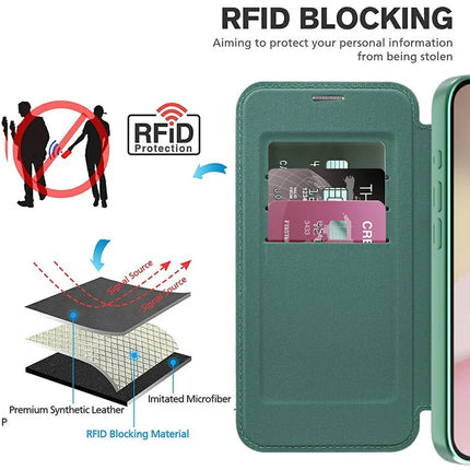 For iPhone 16e Case Compatible with MagSafe Rhombus PU Leather Phone Cover
