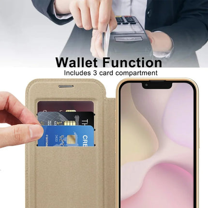 For iPhone 16e Case Compatible with MagSafe Rhombus PU Leather Phone Cover