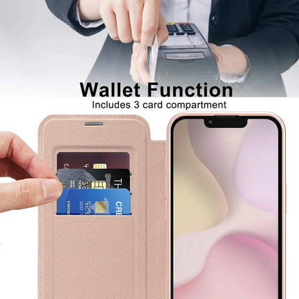 For iPhone 16e Case Compatible with MagSafe Rhombus PU Leather Phone Cover