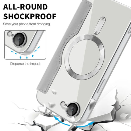 For iPhone 16e Case Compatible with MagSafe RFID Blocking Leather Phone Cover