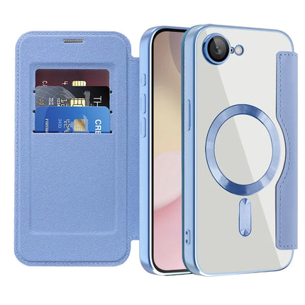 For iPhone 16e Case Compatible with MagSafe RFID Blocking Leather Phone Cover
