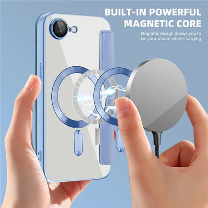 For iPhone 16e Case Compatible with MagSafe RFID Blocking Leather Phone Cover
