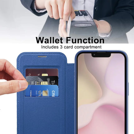 For iPhone 16e Case Compatible with MagSafe RFID Blocking Leather Phone Cover