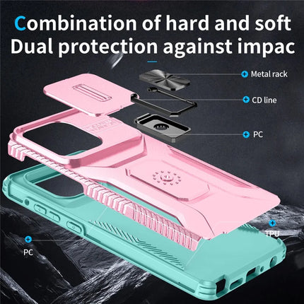 For Motorola Moto G Stylus 5G (2025) Case Camshield Kickstand TPU + PC Anti-Slip Phone Cover