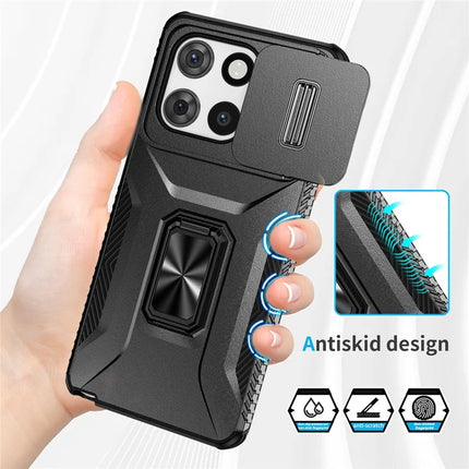 For Motorola Moto G Stylus 5G (2025) Case Camshield Kickstand TPU + PC Anti-Slip Phone Cover