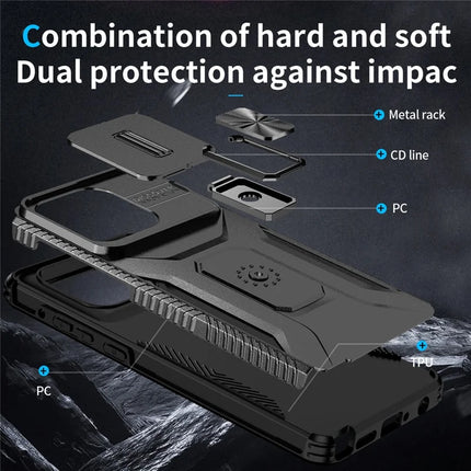 For Motorola Moto G Stylus 5G (2025) Case Camshield Kickstand TPU + PC Anti-Slip Phone Cover