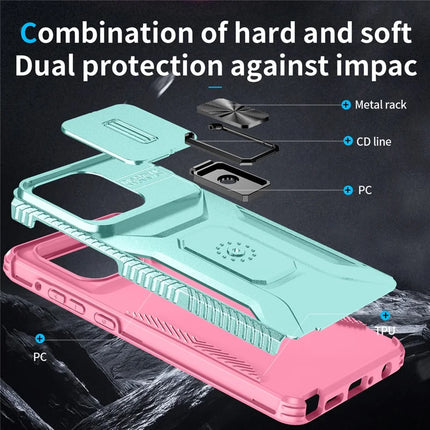 For Motorola Moto G Stylus 5G (2025) Case Camshield Kickstand TPU + PC Anti-Slip Phone Cover