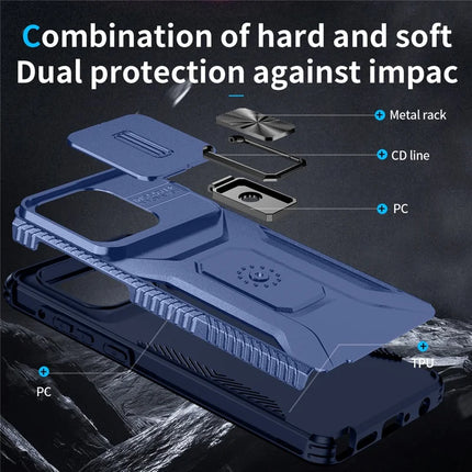 For Motorola Moto G Stylus 5G (2025) Case Camshield Kickstand TPU + PC Anti-Slip Phone Cover