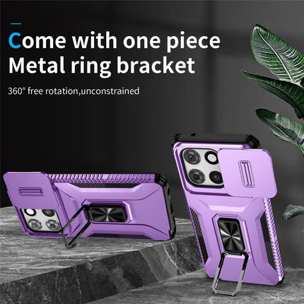 For Motorola Moto G Stylus 5G (2025) Case Camshield Kickstand TPU + PC Anti-Slip Phone Cover