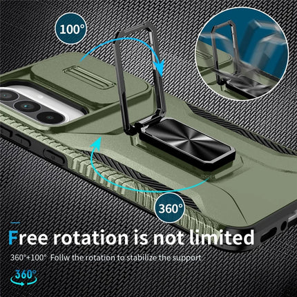 For Samsung Galaxy A56 5G / A36 5G Case Camshield Kickstand TPU+PC Anti-Slip Phone Cover